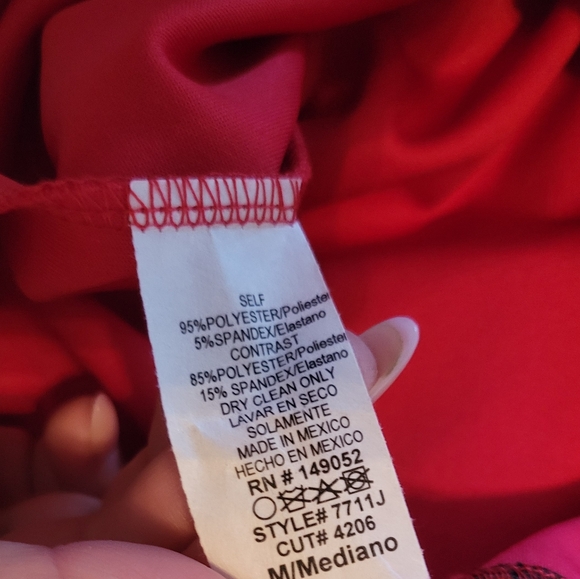 Fashion Nova New Lovely Lace Jumpsuit Red Size M - Picture 13 of 13